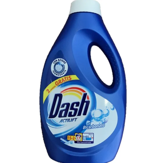 Dash Actilift Bicarbonato 17пр. 937мл. хигиенизиращ перилен препарат за бяло и цветно пране