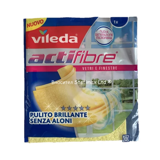 Vileda Actifibre активна микрофибърна кърпа за стъкла и огледала 1бр