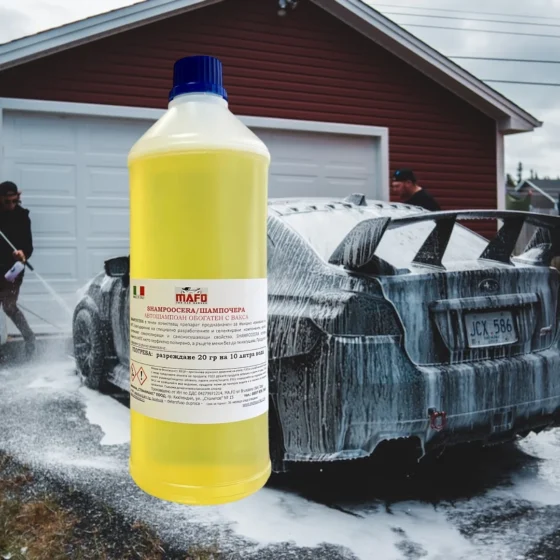 POLISH FOAM EXTRA Автошампоан с вакса | Почистване, блясък и защита в едно (MA.FO Srl, Италия) 100гр