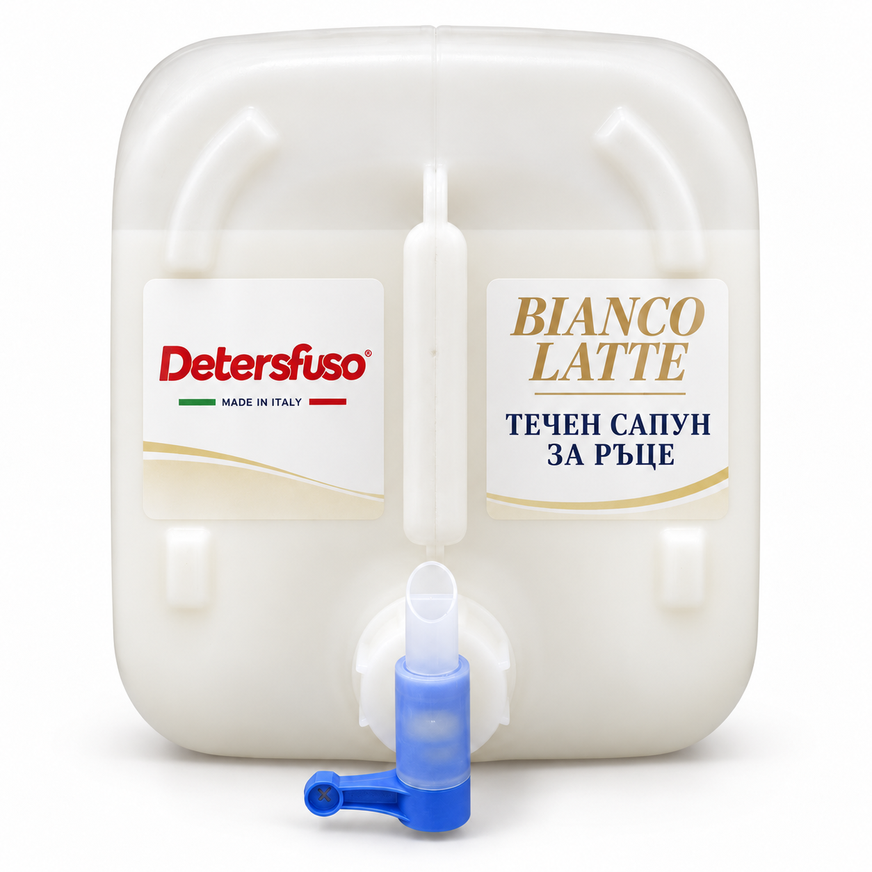 Bianco Latte – бяла туба с течен сапун за ръце Detersfuso Италия